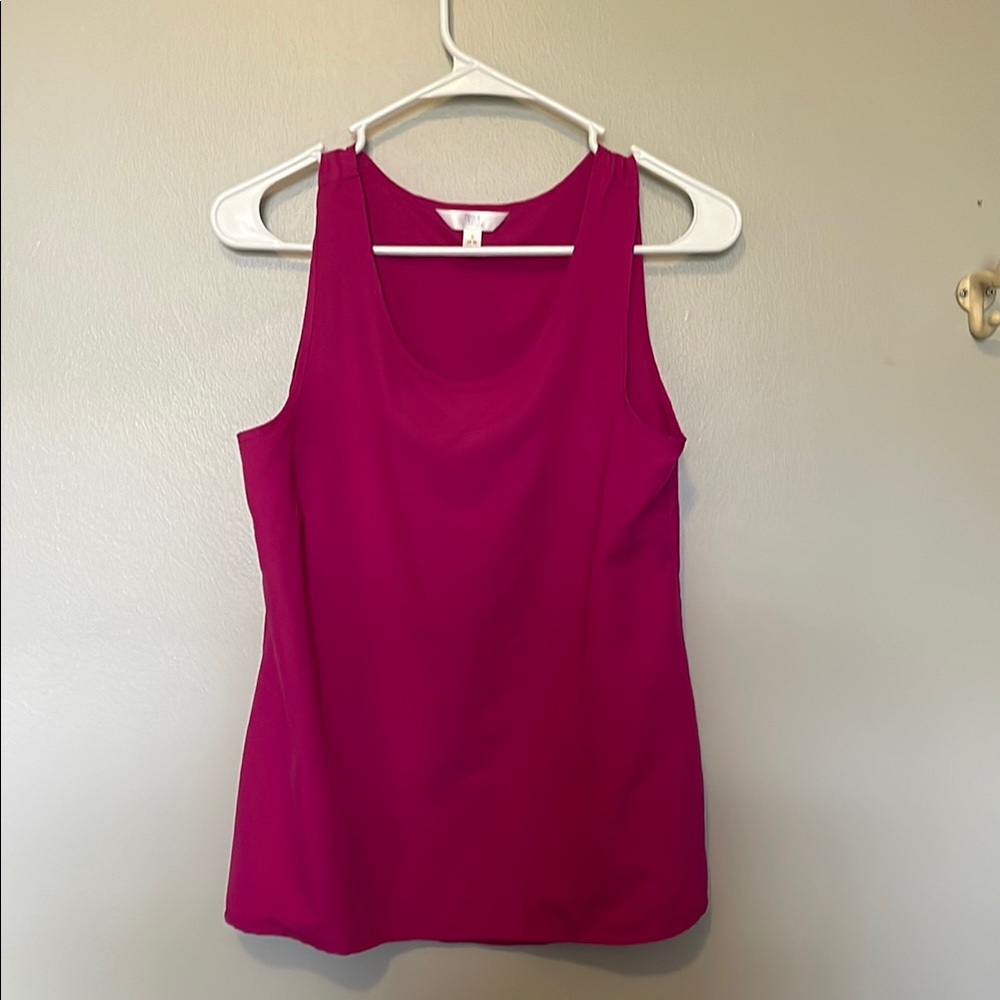 Women's Sleeveless Magenta Sleeveless Blouse